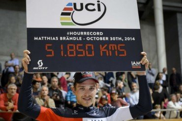 Matthias Brandle es el ciclista mas rapido del mundo