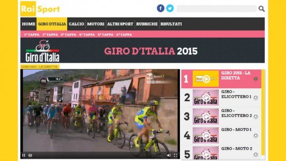 transmision online del Giro d'Italia en vivo gratis
